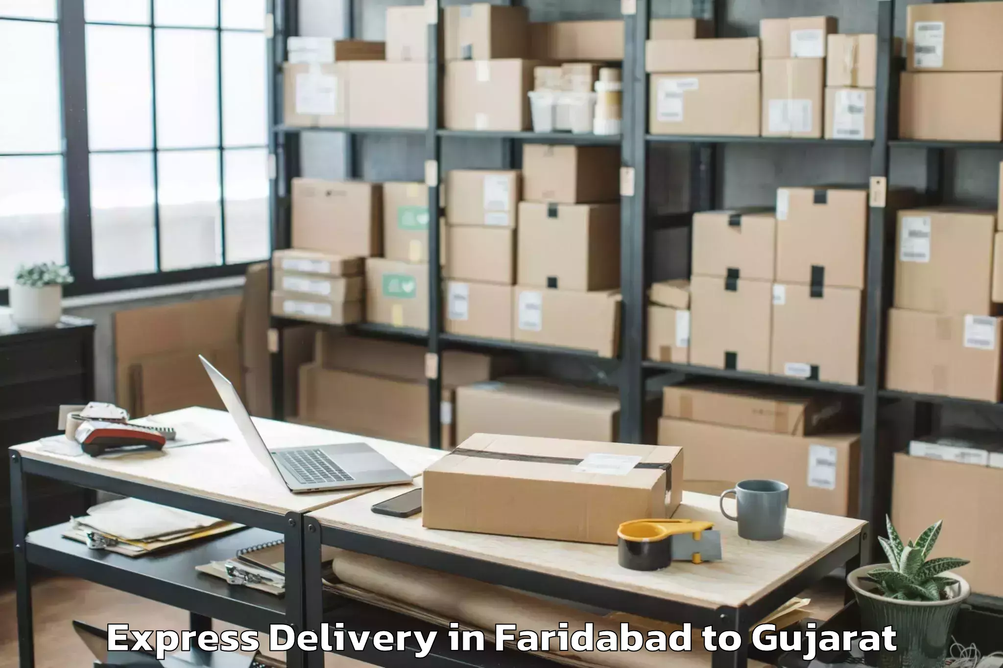 Book Faridabad to Botad Express Delivery